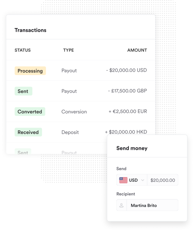 Airwallex USD Account with positive balance of $122,400 USD