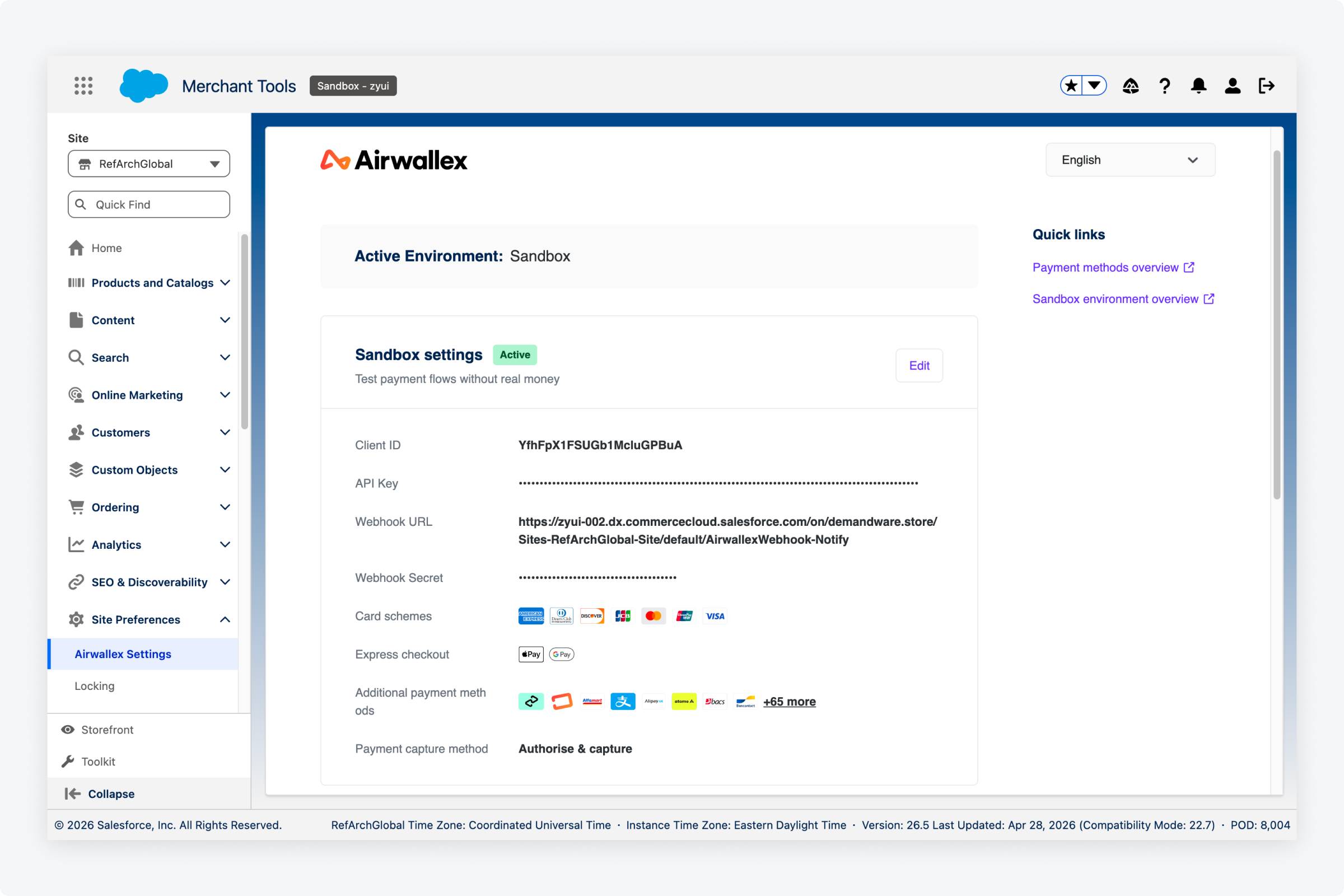 Salesforce Commerce Cloud and Airwallex