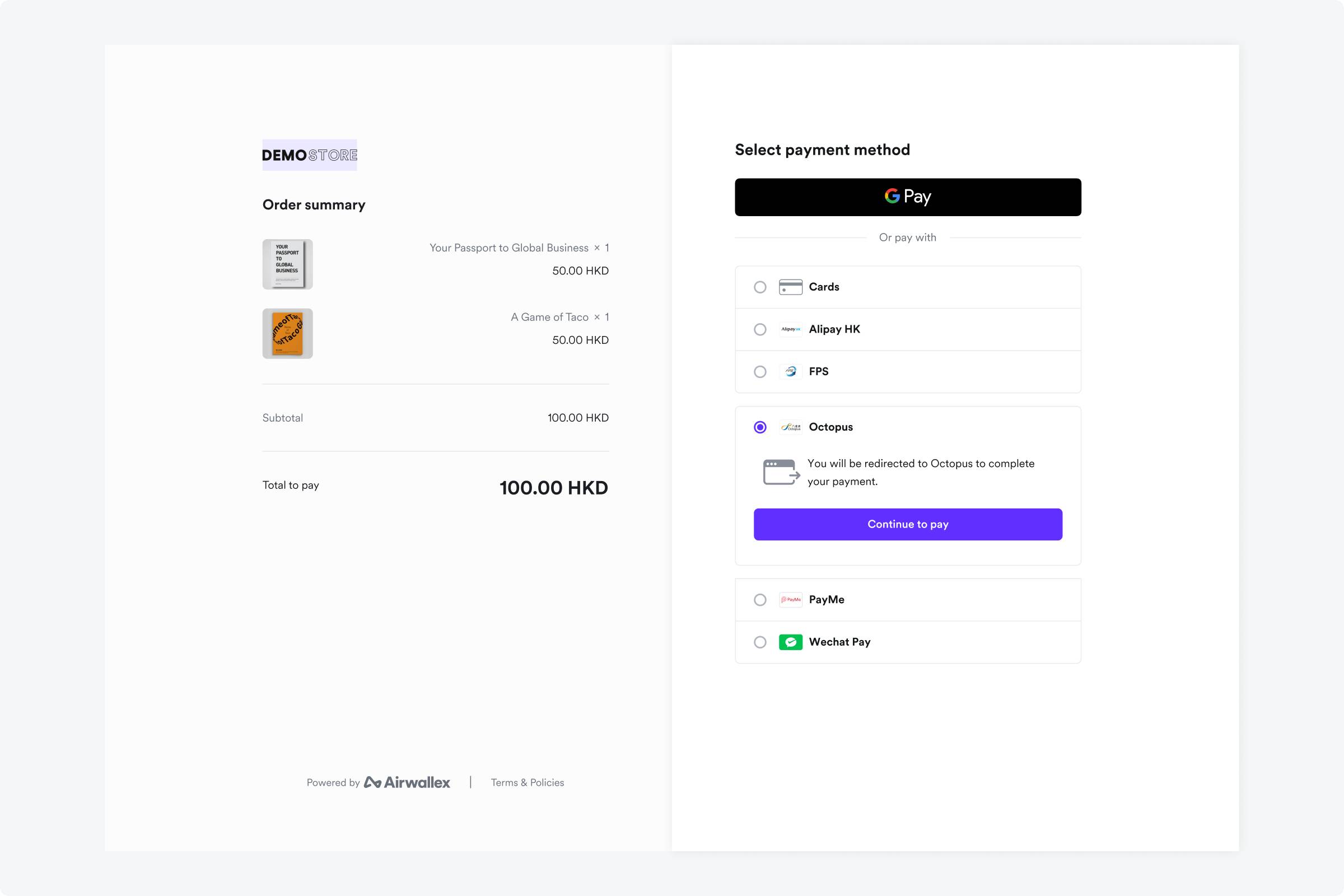 Octopus LPM Checkout