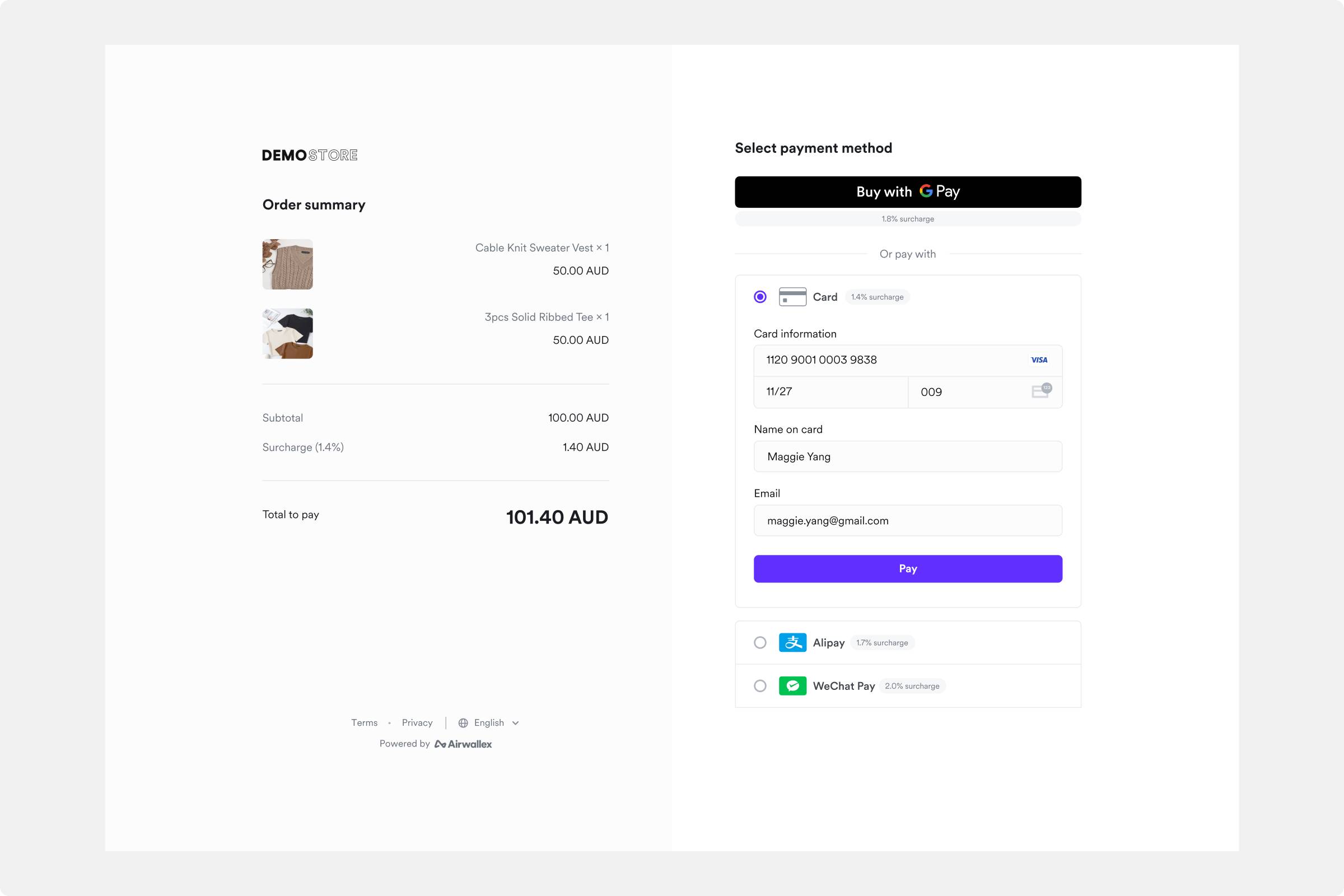Dynamic surcharge rates UI