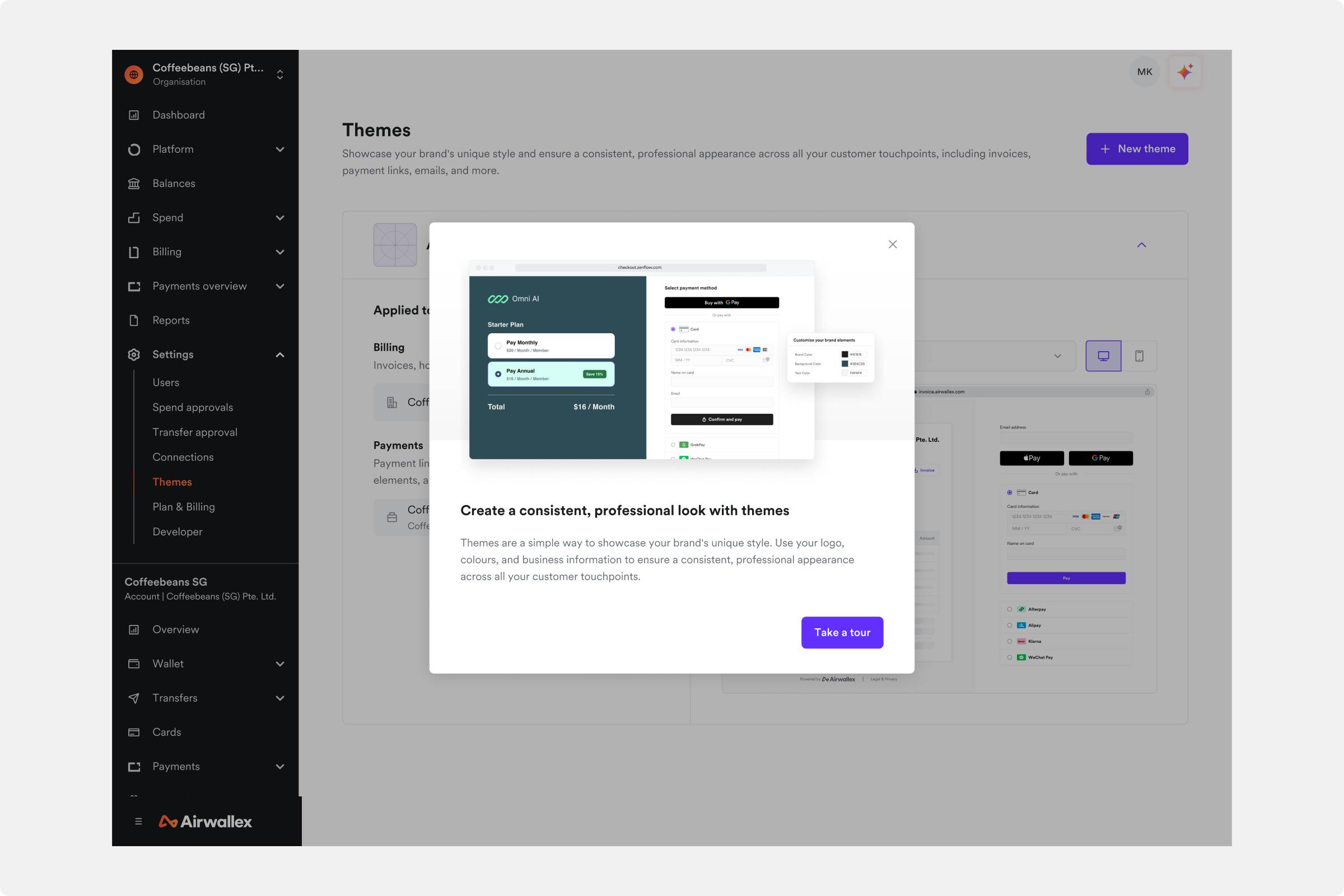 Themes UI