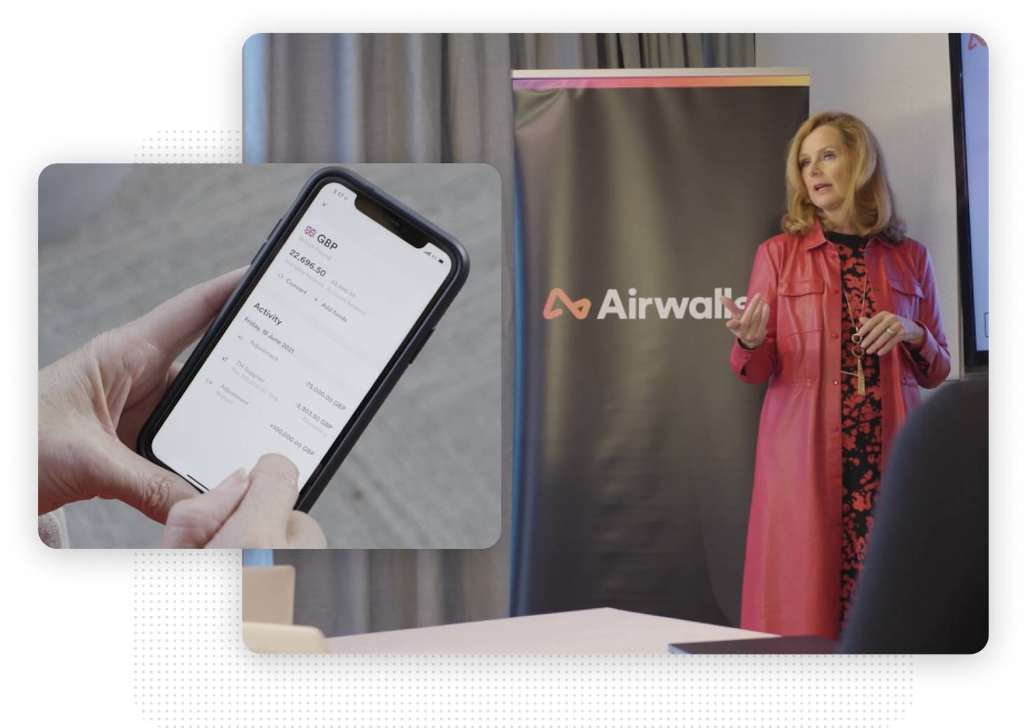 Airwallex web application illustration.
