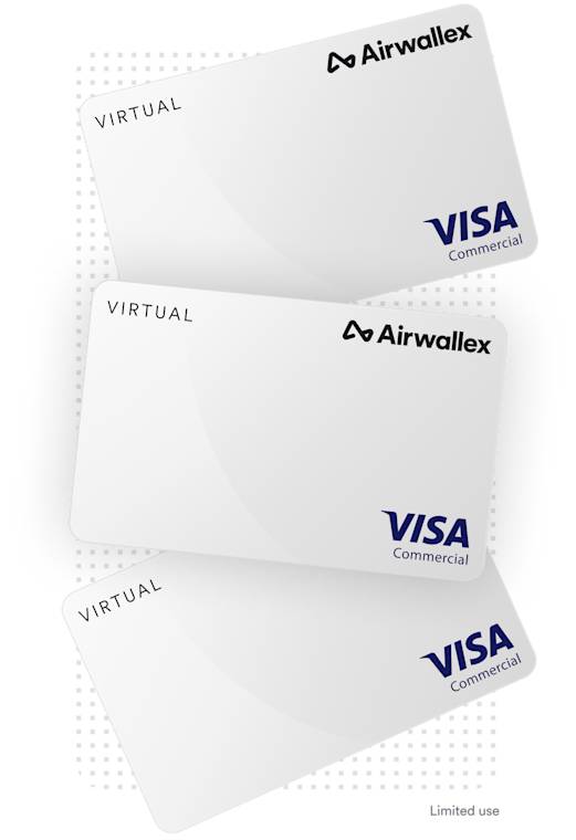 Mobile phone showing virtual visa card numbers on a screen