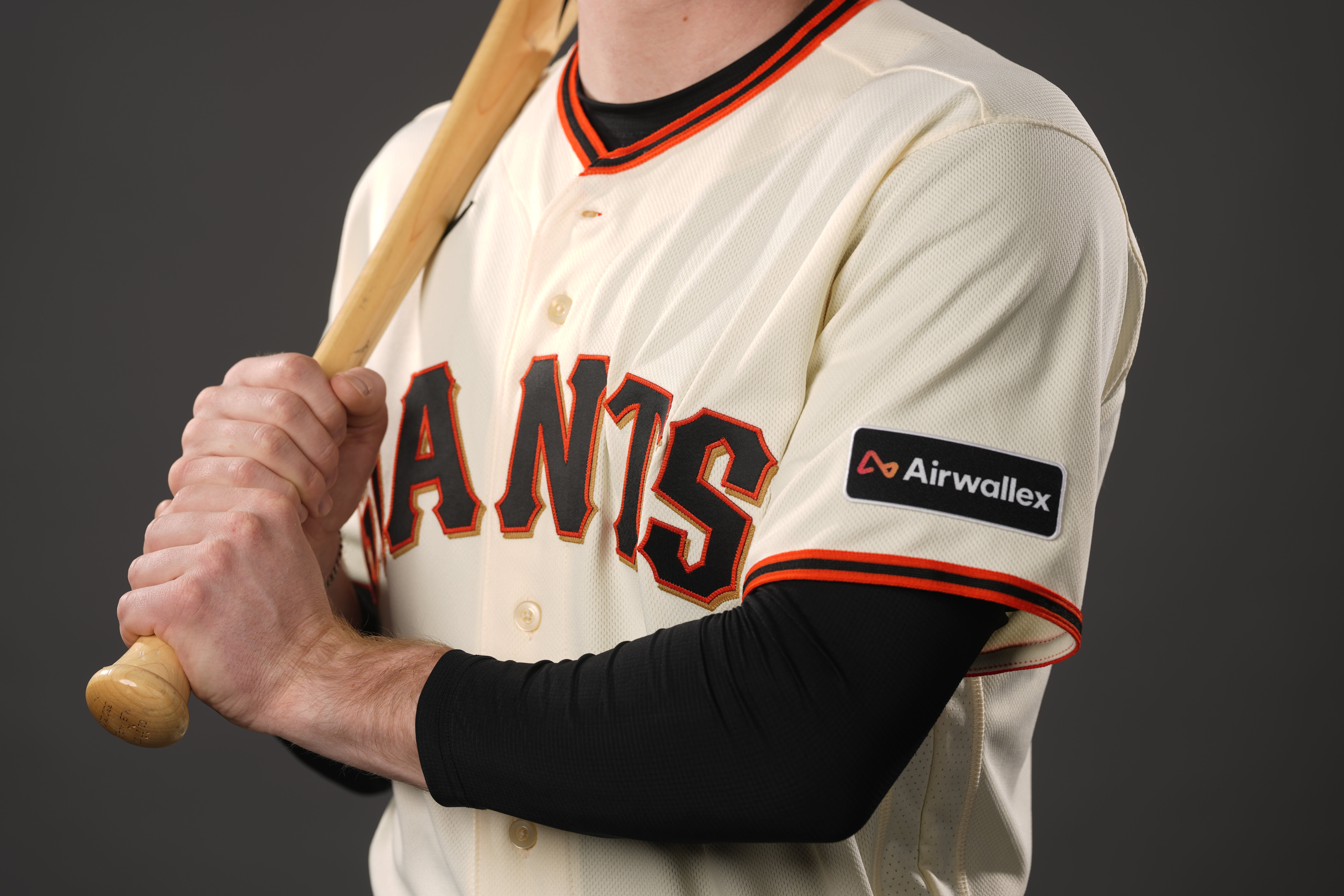 Airwallex Patch on Giants Jersey