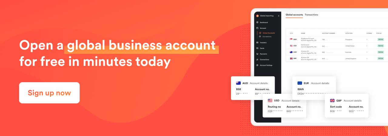 Open a global multi currency account for free in Singapore