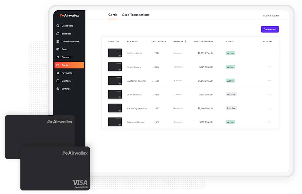 Airwallex and Visa Debut Airwallex Borderless Cards For Businesses