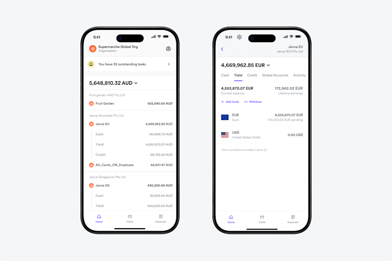Yield Mobile UI