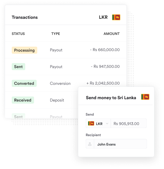 Money Transfer to Sri Lanka