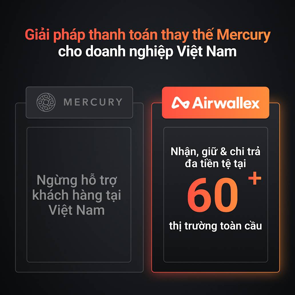 Giải pháp thanh toán thay thế cho Mercury