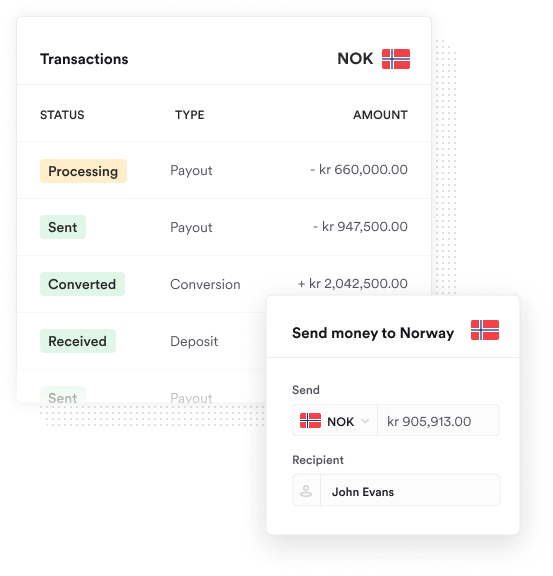 Money Transfer to Norway