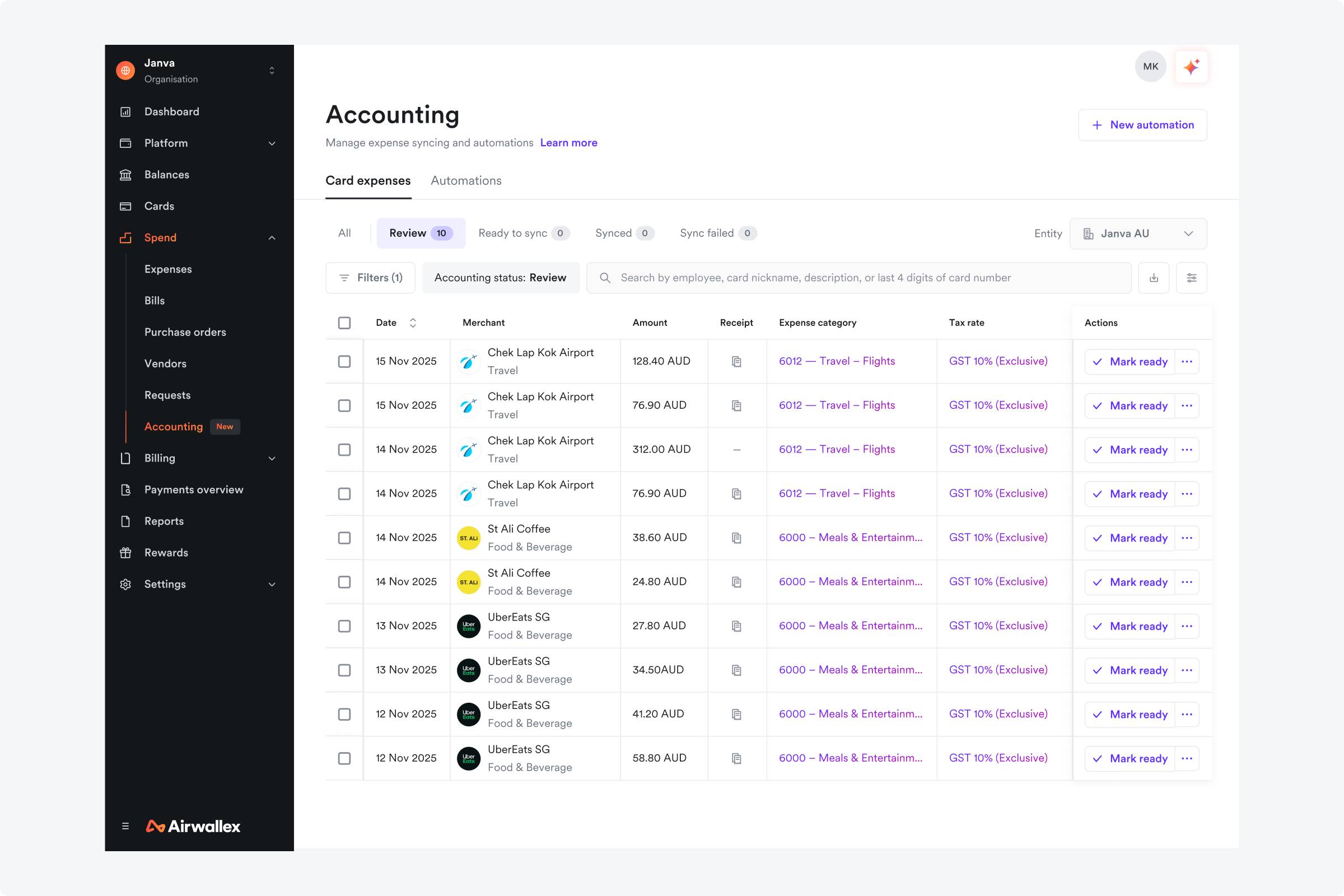 Accounting Hub UI