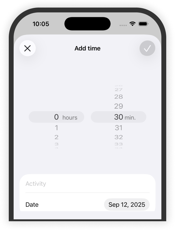 Adding time