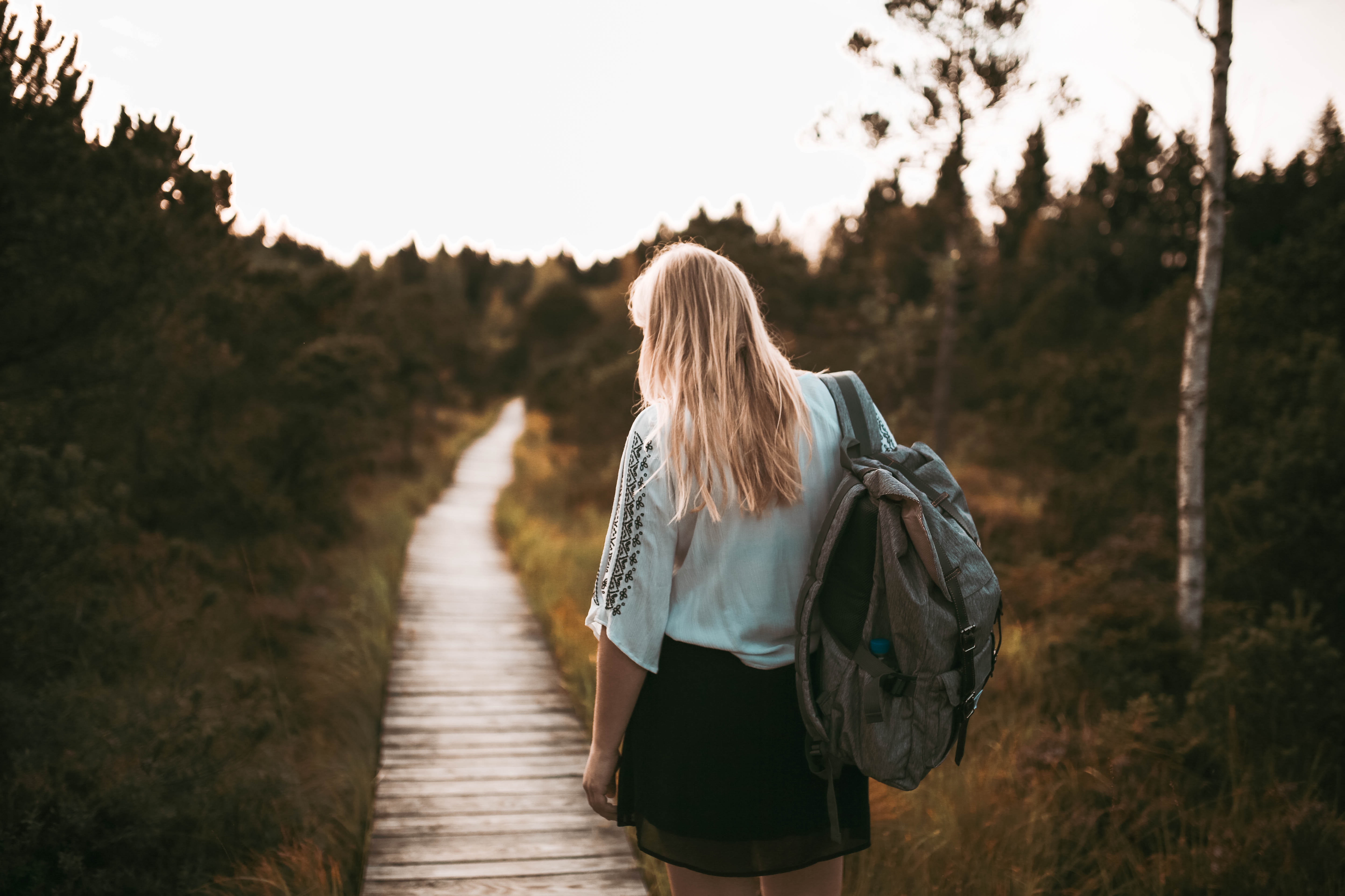 Walking in the forest