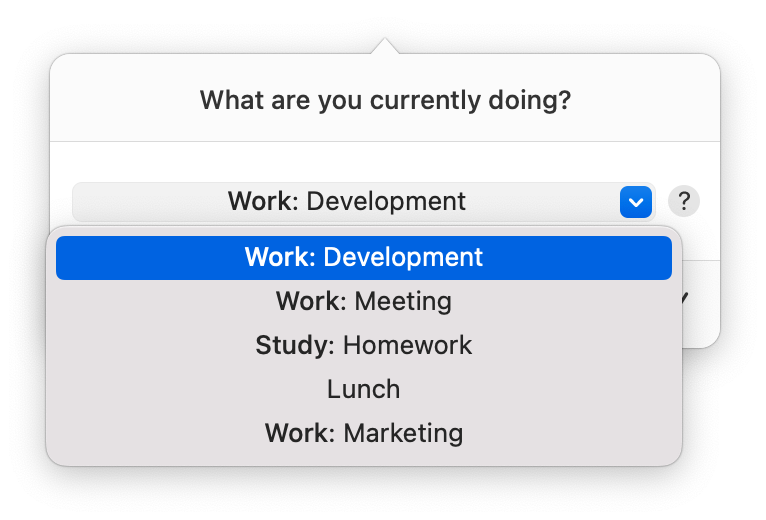 Specifying activity with optional group name