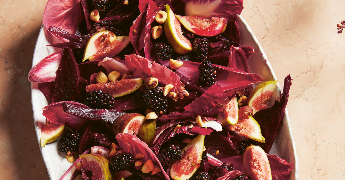 Autumn Salad: beetroot, fig, blackberry, radicchio and hazelnut thumbnail