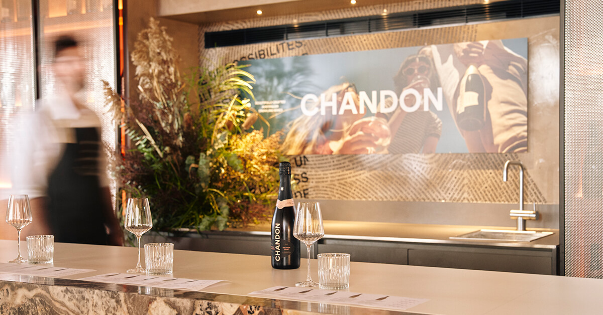 Domaine Chandon winery of CHANDON Australia, featuring an elegant tasting room.