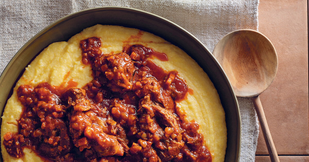 Polenta w Sweet lamb ragu thumbnail