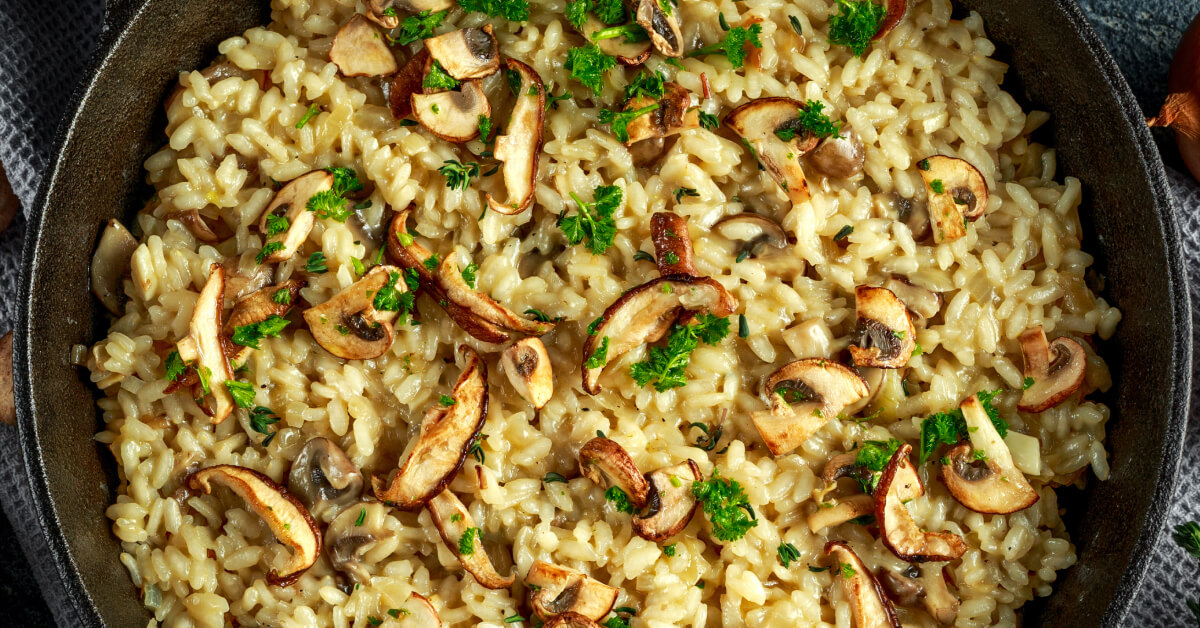 Mushroom risotto