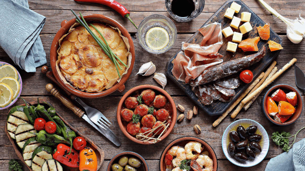 A selection of tapas.