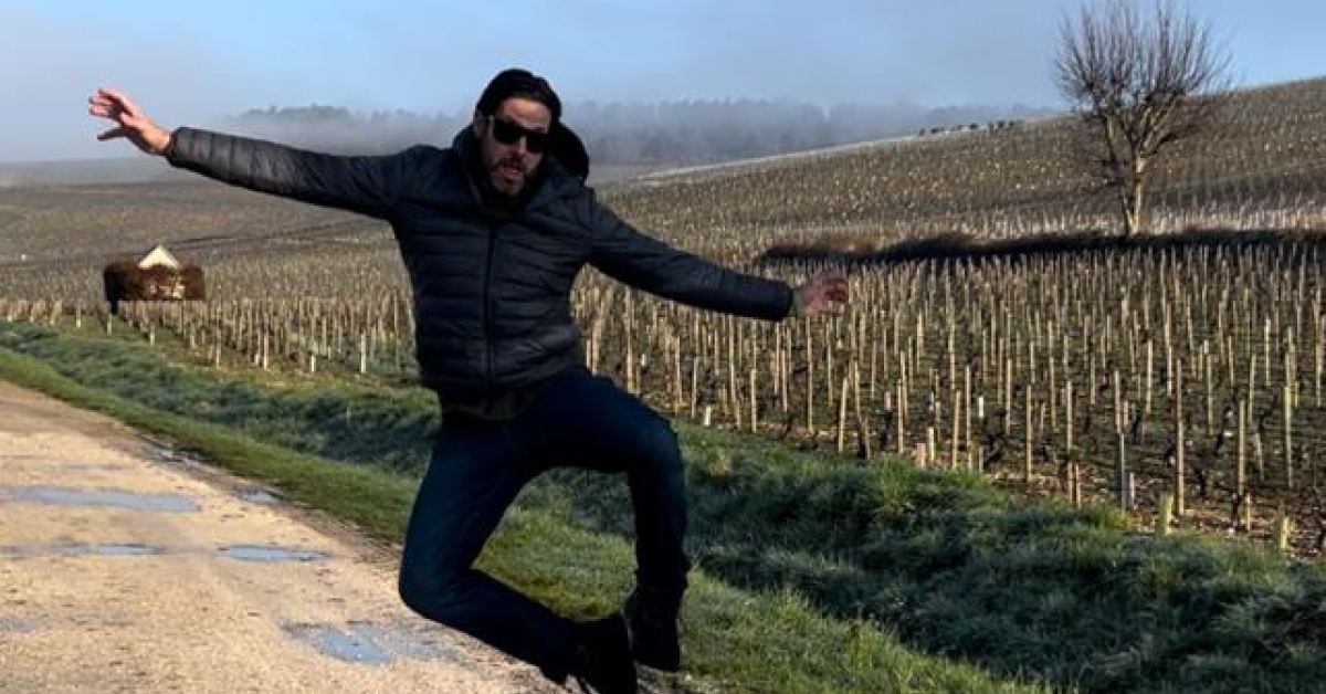 Domaine Vocoret Vineyard Ben Jumping
