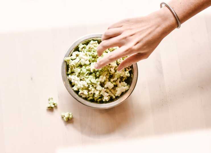 matcha popcorn