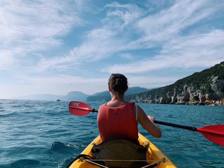 Kayaking at golfo di orosei