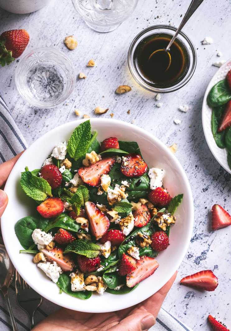 Strawberries salad