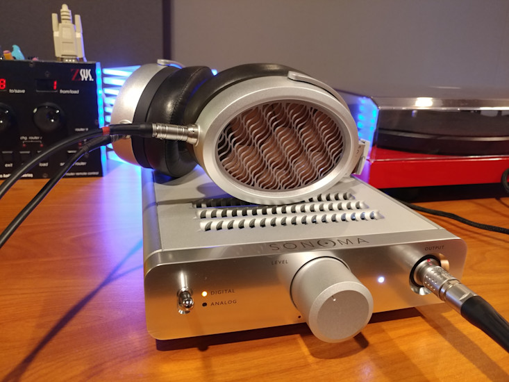 Sonoma Model One Headphone System in a Studio