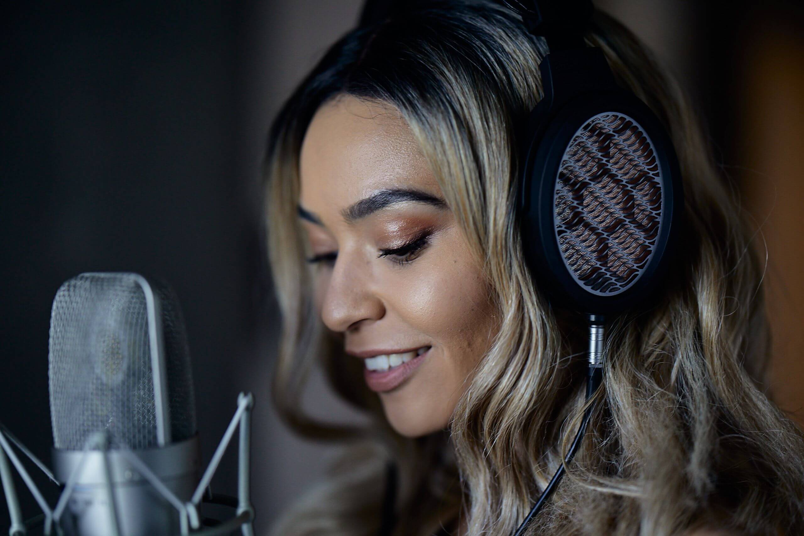 Person using headphones