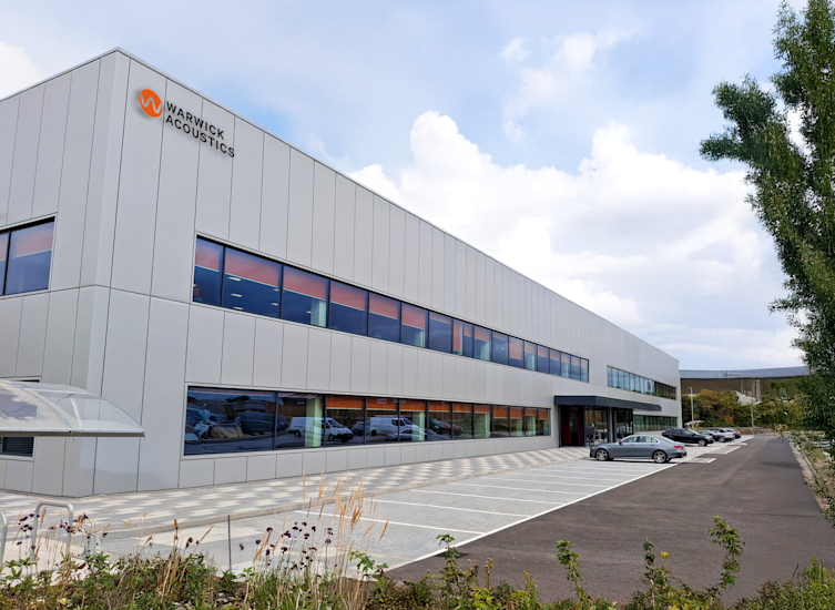 Warwick Acoustics New HQ & Experience Centre at MIRA Tech Park