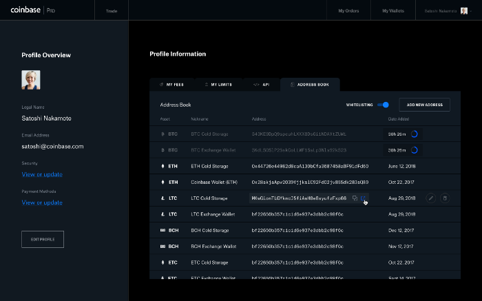 Coinbase Pro adds new security and usability features