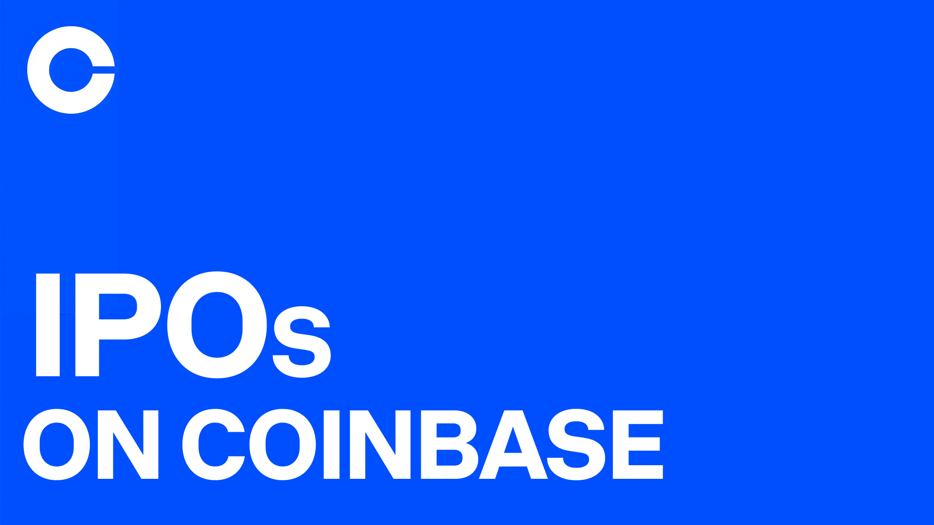 IPOs on Coinbase