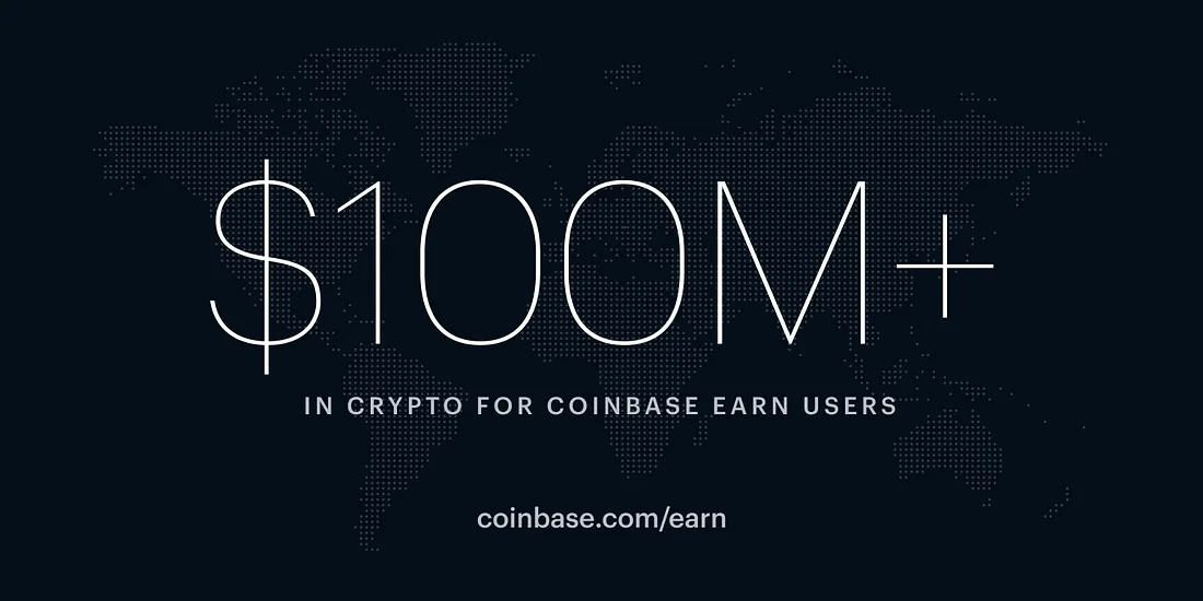 Coinbase Earn now allows users in 100+ countries to earn their share of ...