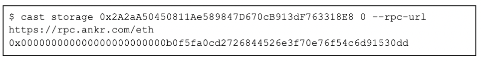 Phishing smart contract proxy storage