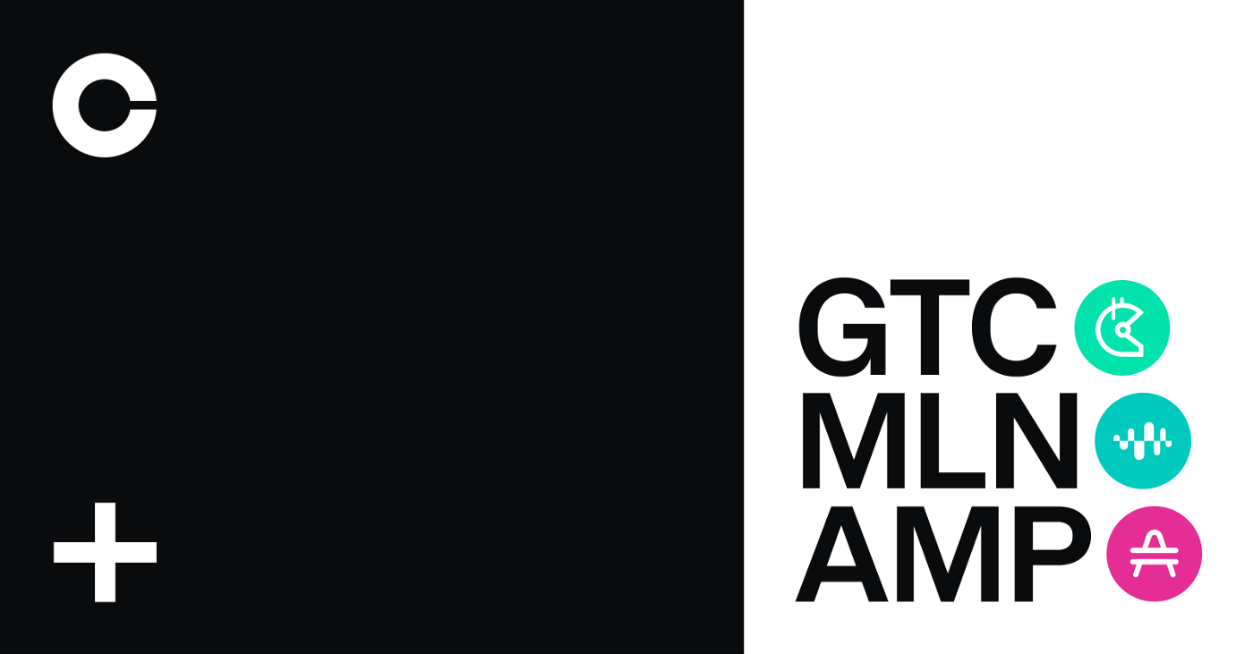 Gitcoin (GTC), Enzyme (MLN) and Amp (AMP) are launching on Coinbase Pro