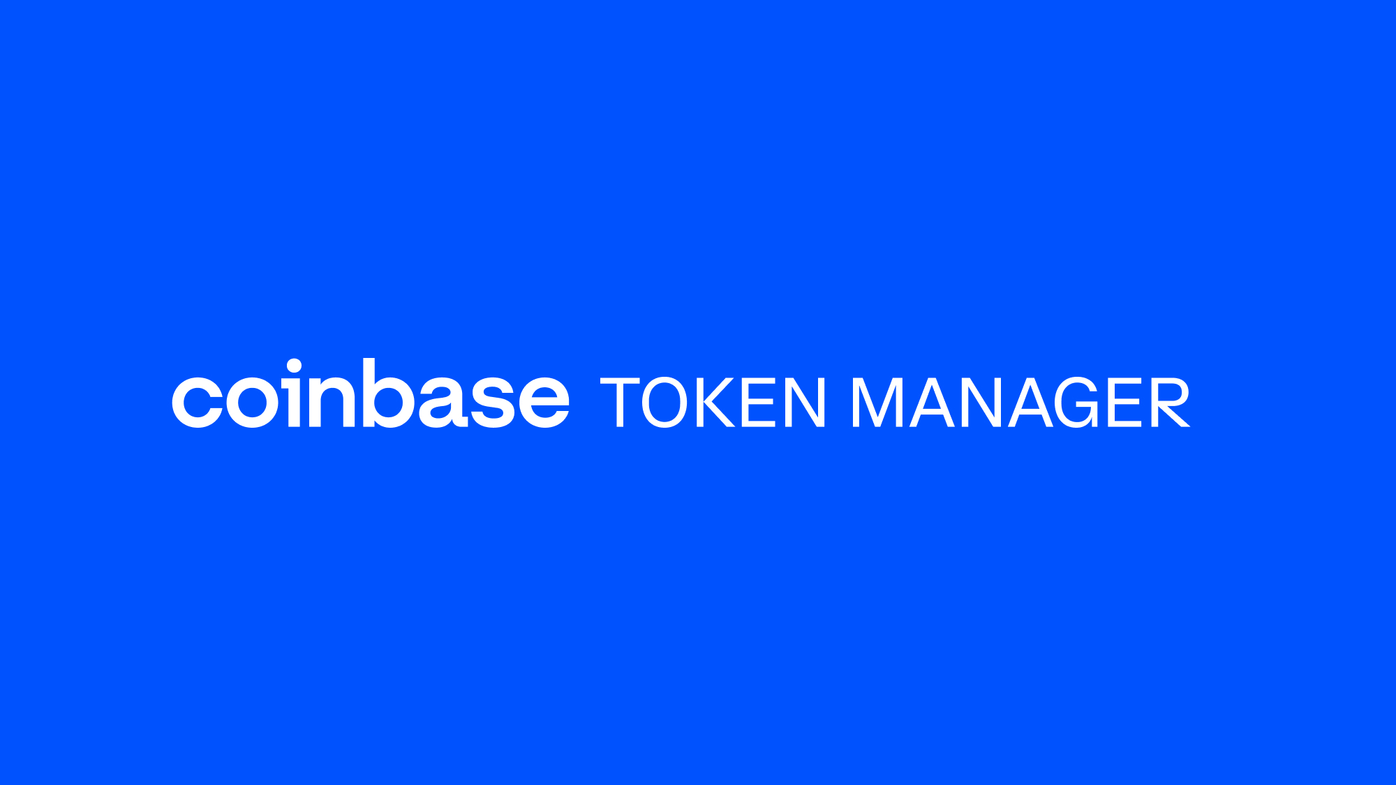 Coinbase Token Manager
