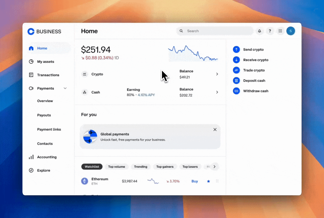 Global Payouts demo