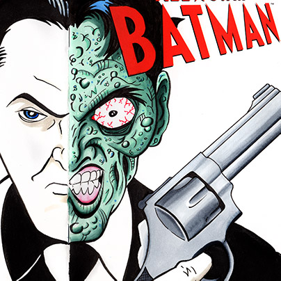 two-face sketch cover