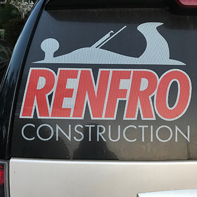 renfro construction logo on truck