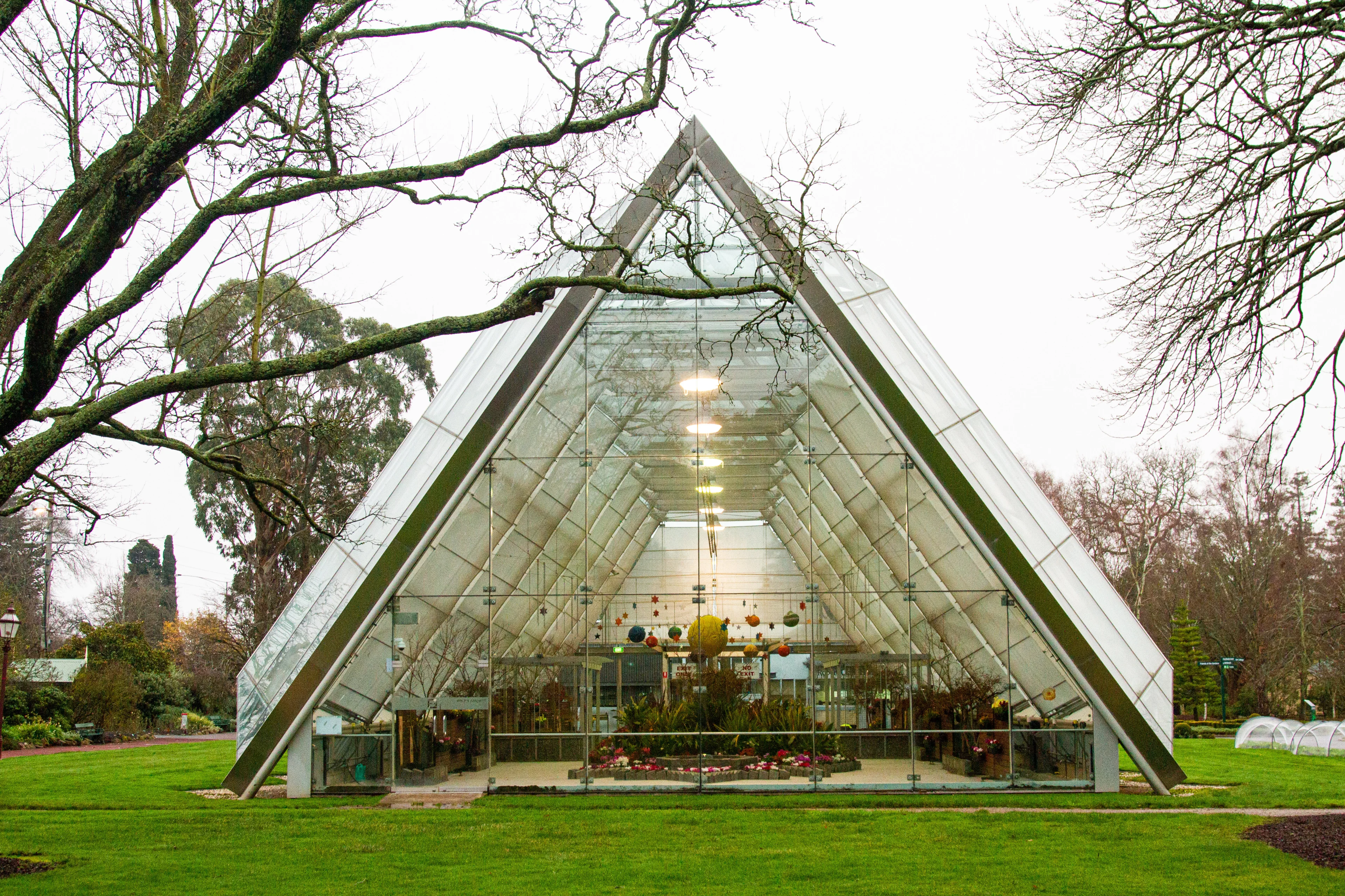 External view of Robert Clark Conservatory, Ballarat Botanical Gardens