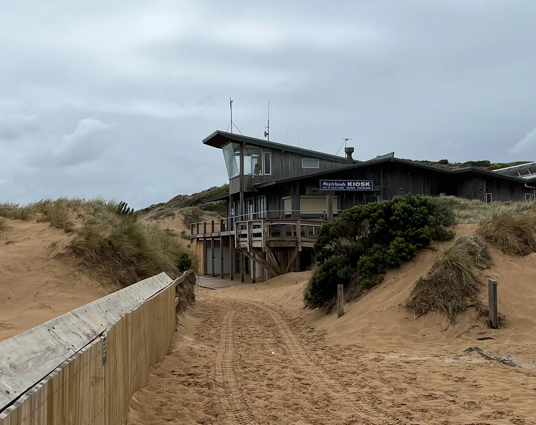 Lifesaving station at Cape Woolamai, Phillip Island, Victoria.