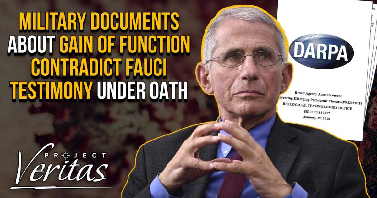 Militaire documenten over gain-of-function onderzoek weerspreken getuigenis Fauci onder ede