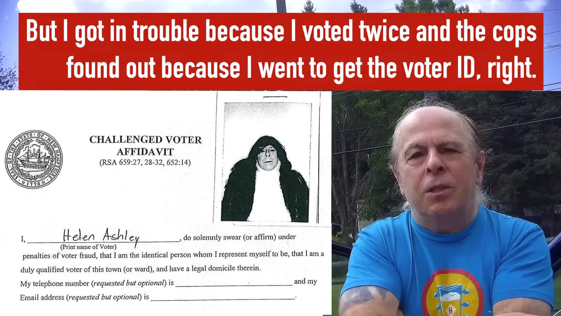 BOMBSHELL NH Elections Official 'I VOTED TWICE' AG Announces