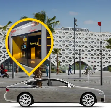 Hertz car rental agency at Kenitra oncf train station