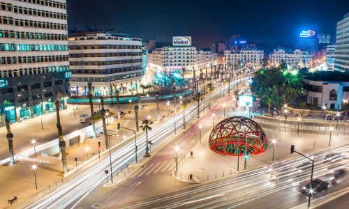Place des nations unies à Casablanca