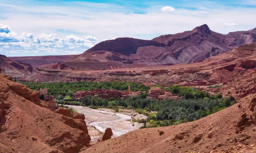 vallée des roses à la ville de ouarzazate