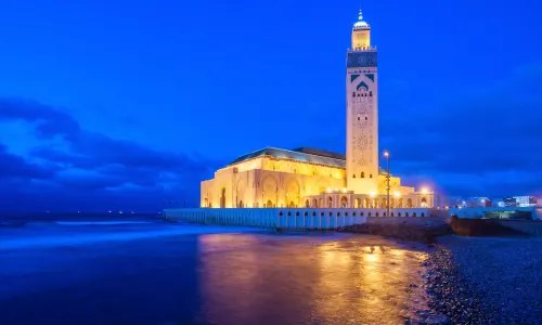 La grande mosquée Hassan II à Casablanca