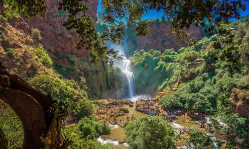 Les cascades d'Ouzoud à proximité de Marrakech