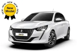 Peugeot 208 automatic car rental with unlimited mileage in Morocco