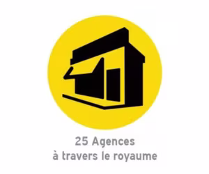 25 agences à travers le royaume
